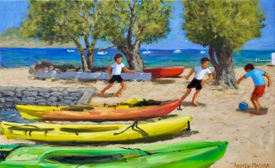 Bunte Kanus, 2025 von Andrew Macara