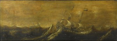 Schiffe in einem Sturm von Andries van Eertvelt