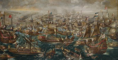 Die Schlacht von Lepanto am 7. Oktober 1571, 1640 von Andries van Eertvelt