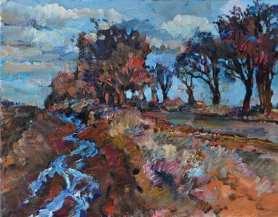 Herbst Flusslandschaft von Andrii Kutsachenko