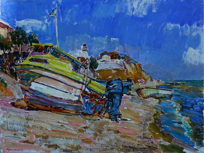 Sommerstrand Boot von Andrii Kutsachenko
