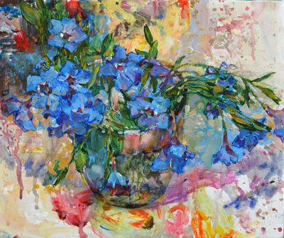 Lebendige blaue Blüten von Andrii Kutsachenko
