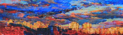 Lebendiger Stadtsonnenuntergang von Andrii Kutsachenko