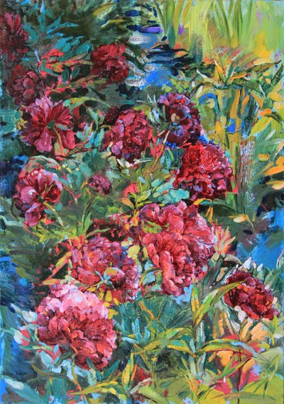 Lebhafte Gartenblüten von Andrii Kutsachenko