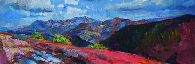 Lebendige Berglandschaft von Andrii Kutsachenko