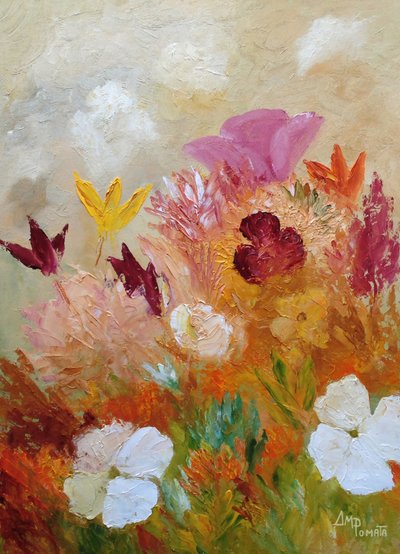 Bunte Wiesenblüten von Angeles M. Pomata