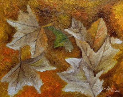Gefallene Herbstblätter von Angeles M. Pomata
