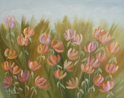 Lebendige Blumenwiese von Angeles M. Pomata