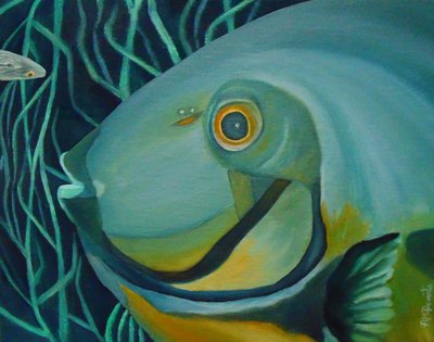 Lebhafter Ozeanfisch von Angeles M. Pomata