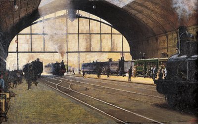 Hauptbahnhof, Mailand von Angelo Morbelli
