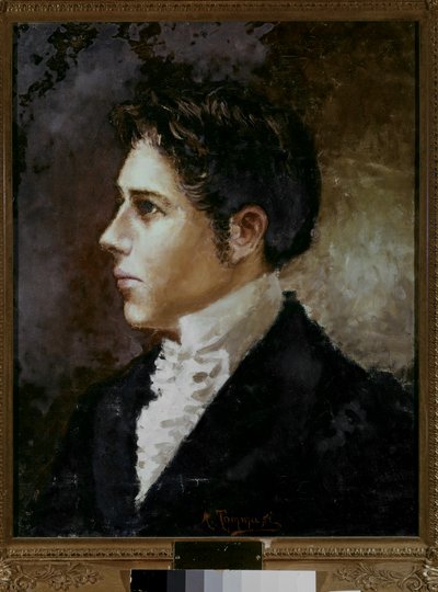 Porträt von Franco Alfano von Angiolo Tommasi