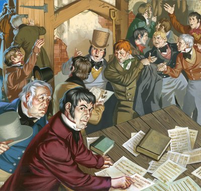 Treffen der Chartisten von Angus McBride
