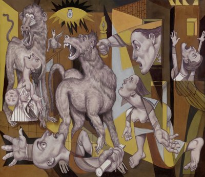 Der Guereza Guernica, 2018 von Anita Kunz