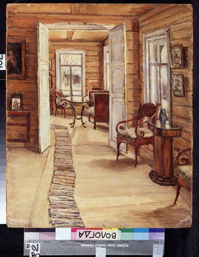 Innenraum des Anwesens von L. Panteleyev in Murmanov von Anna Nikolaeva Karinskaya