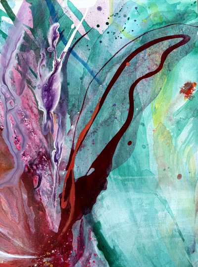 Lebendiger Blumenfluss von Anna Viklund