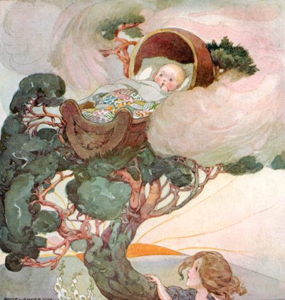 Husch-a-bye, Baby, auf der Baumspitze von Anne Anderson