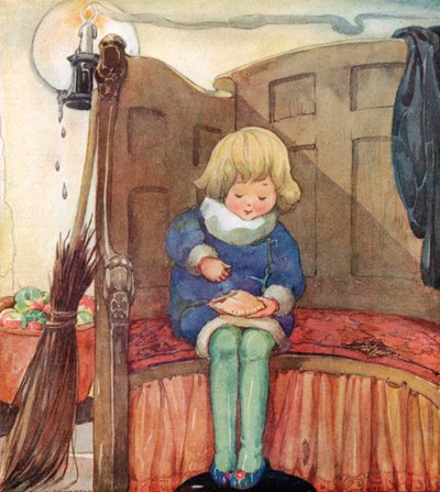Kleiner Jack Horner saß in einer Ecke und aß einen Weihnachtspudding von Anne Anderson