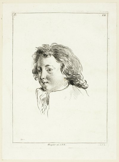 Jungenkopf (nach rechts gewandt) von Anne Claude Philippe Caylus