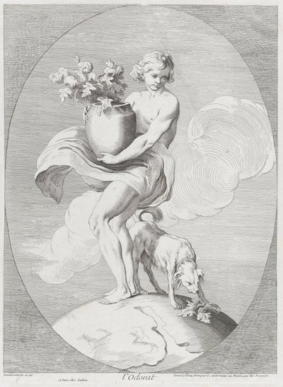 Geruch, 1730-65. Schöpfer: Caylus, Anne-Claude-Philippe de, Etienne Fessard von Anne Claude Philippe de Caylus, Etienne Fessard