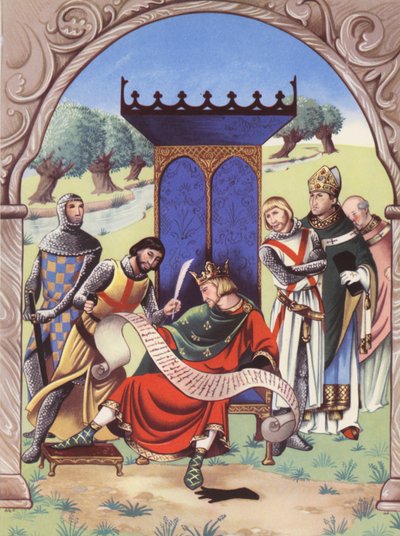 König Johann unterzeichnet die Magna Carta von Anne & Johnstone Janet (1928 79) Johnstone