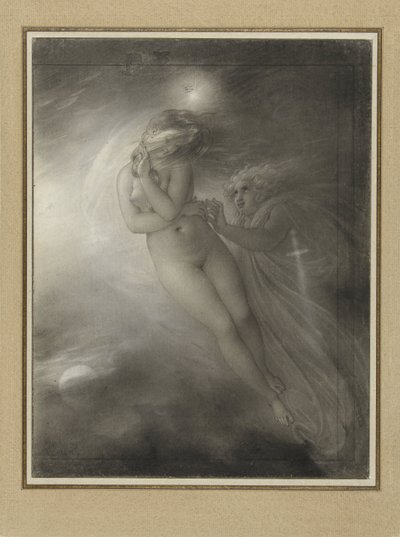 Die Geister von Malvina und Oscar von Anne Louis Girodet Trioson