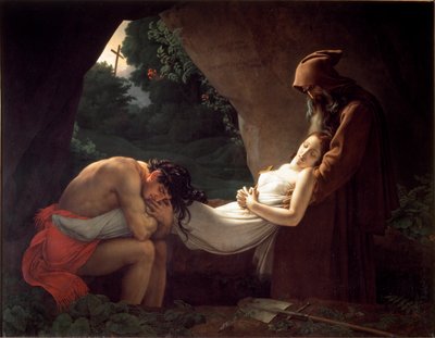 Atala am Grab oder Beerdigung von Atala von Anne Louis Girodet de Roucy Trioson