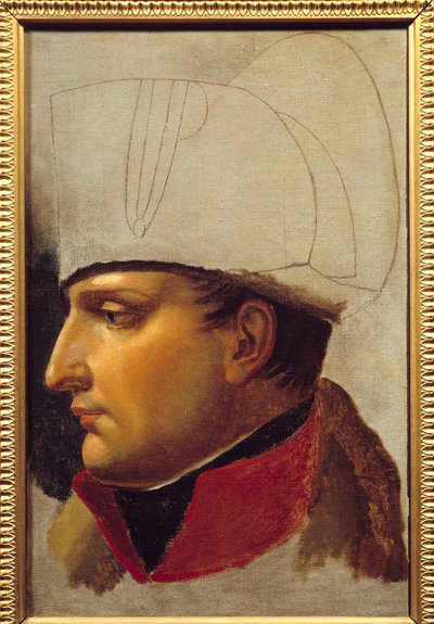 Porträt von Napoleon I (Studie für die Übergabe der Stadtschlüssel von Wien) von Anne Louis Girodet de Roucy Trioson