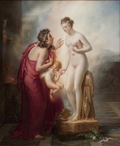 Pygmalion und Galatea, vor 1819 von Anne Louis Girodet de Roucy Trioson