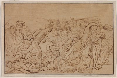 Studie für den Aufstand von Kairo von Anne Louis Girodet de Roucy Trioson