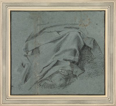 Studie für das Gewand über den Beinen der Jungfrau für das Himmelfahrtsaltarbild, S. Maria del Popolo von Annibale Carracci