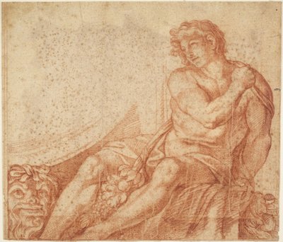 Ignudo aus der Galleria Farnese von Annibale Carracci