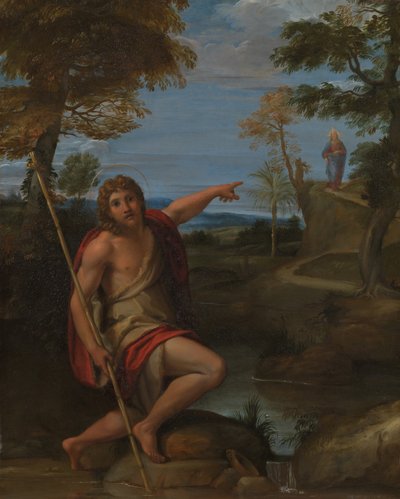 Johannes der Täufer bezeugt, ca. 1600 von Annibale Carracci