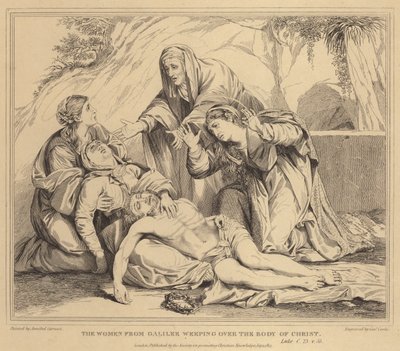 Die Frauen aus Galiläa weinen über den Leichnam Christi, Lukas von Annibale Carracci