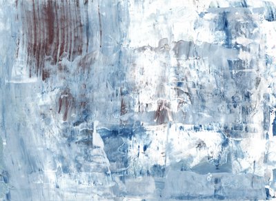 Blaues Eis Abstrakt von Annick