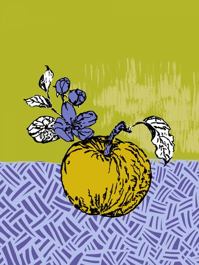 Goldene Apfelblüte von Annick