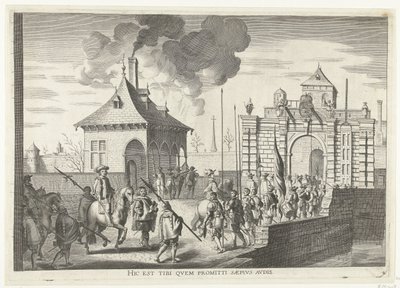 Ankunft am Brügger Tor von Gent; Einzug von Ferdinand in Gent im Jahr 1635 von Anonymous