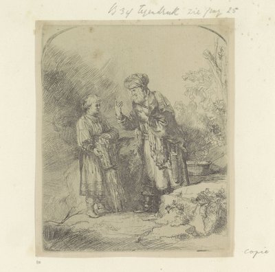 Abraham und Isaak von Anonymous