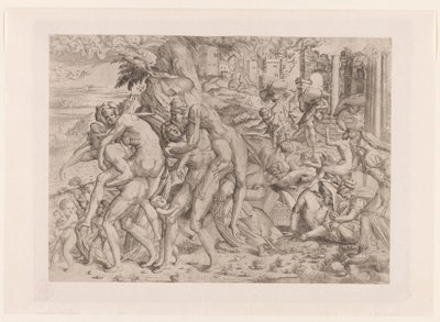 Amphinomus und Anapias retten ihre Eltern aus dem Brand von Catania von Anonymous