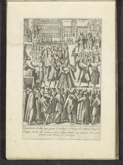 Vergnügen auf dem Markusplatz in Venedig von Anonymous