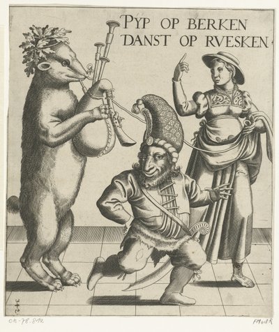 Bär mit Dudelsack von Anonymous