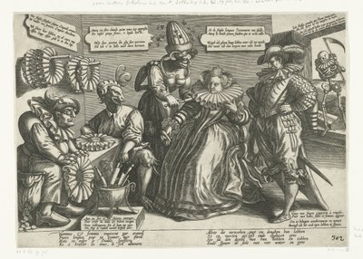 Diaboli partus superbia / Hoovaardije des Duyvels broersel (Karikatur auf den breiten Kragen) von Anonymous