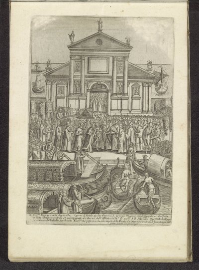Doge en Serenissima Signoria vor der Kirche San Giorgio Maggiore in Venedig von Anonymous
