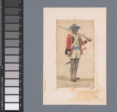 Ein schwarzer Soldat im Dienst der Britischen Ostindien-Kompanie von Anonymous