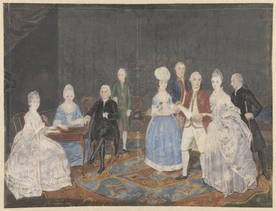 Familiengruppe von neun Personen von Anonymous