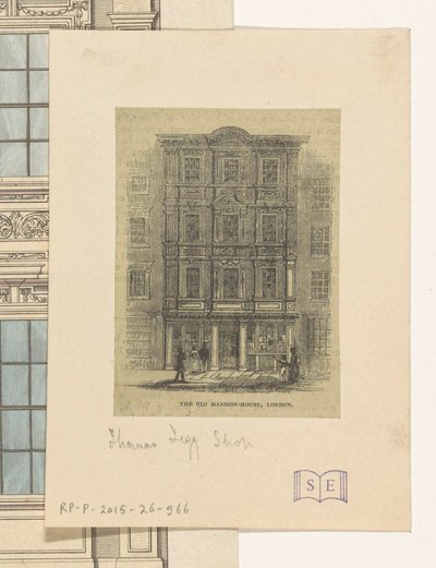 Fassade des Ladens von Thomas Tegg in London von Anonymous