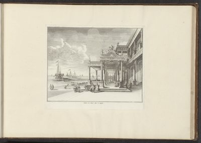 Ansicht des Palazzo Montalto an der Küste von Neapel von Anonymous