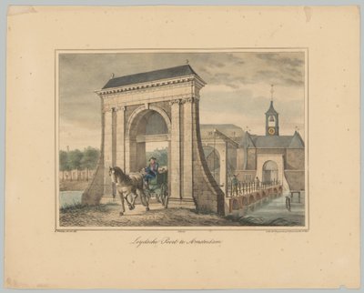 Ansicht des Leidsepoort in Amsterdam von Anonymous