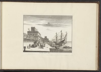 Ansicht des Königspalastes an der Küste von Neapel von Anonymous