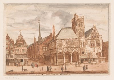 Ansicht des Alten Rathauses in Amsterdam von Anonymous