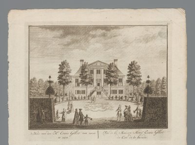 Ansichten des Anwesens von Esaie Gillot von Anonymous